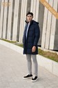 WAJKBD200M - XANH THAN_1 Ảnh của Áo jacket 3 lớp dáng dài